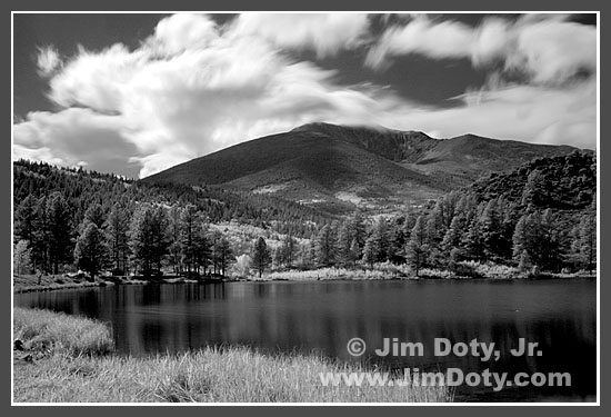 O'Haver Lake and Mt. Ouray (Colorado) in Infrared Light